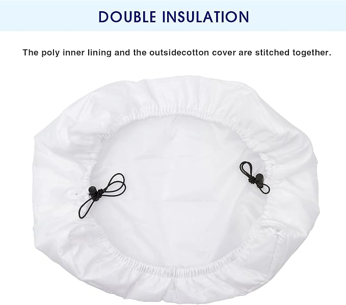 KylinLucky Indoor AC Cover for Inside Window Unit 17 x 13 x 3 inches | Inside Air Conditioner Cover, Dust Protection, White