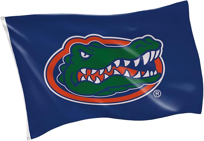 NCAA University of Florida Flag with Grommets, 3'x5' UF Gators Outdoor College Flags & Banners for Garden Patio Indoor Wall Décor