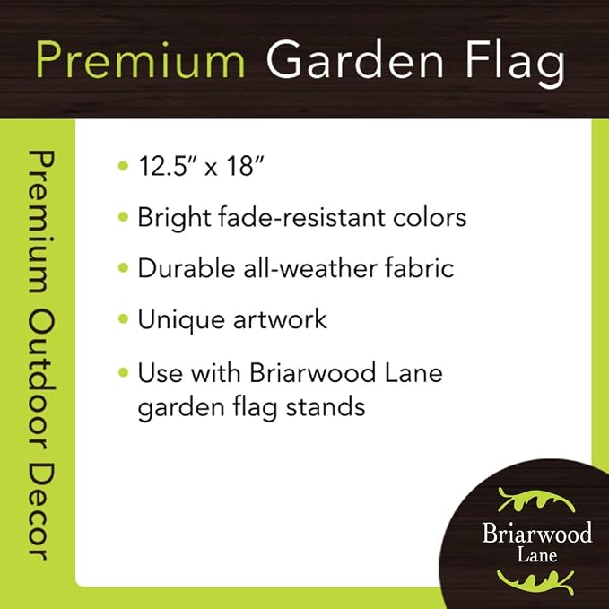Briarwood Lane Flip Flops Summer Burlap House Flag