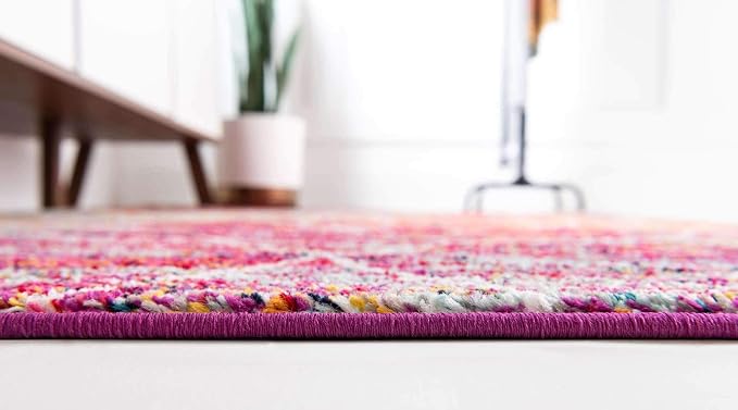 Unique Loom Trellis Frieze Collection Area Rug - Geometric (7' x 10', Multi/ Ivory)