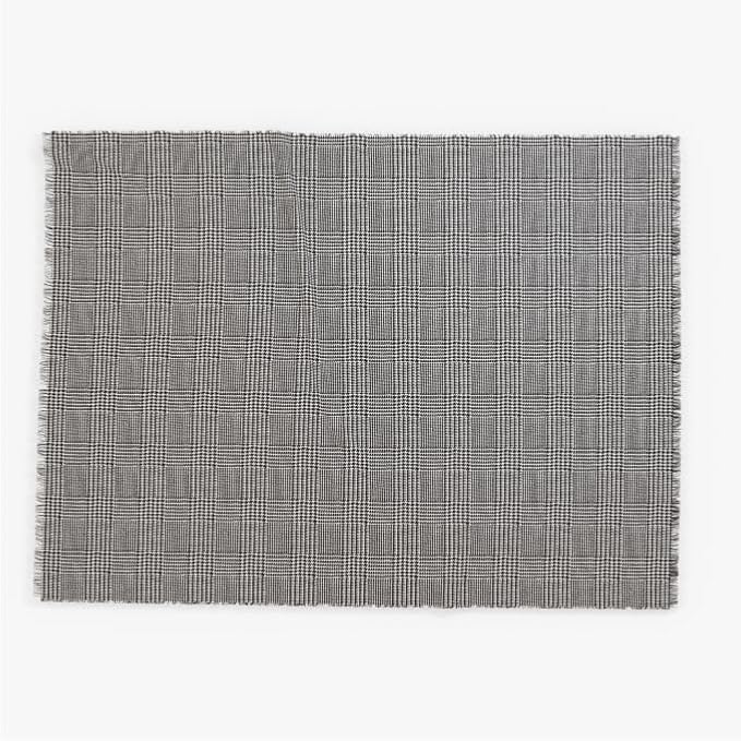 Outer Insect-Repellent Throw Blanket with Bug Shield Technology,Lightweight Outdoor Blanket for Backyard,Camping,Picnic and Beach,Houndstooth,50”W x 60”