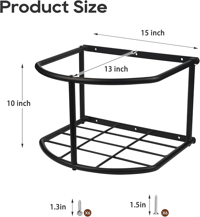 Bucket Holder for Horses Feed,5 Gallon Water and Feed Bucket Holder for Horses,Heavy Duty Metal Wall Mount Water Bucket and Pail Holder for Livestock in Stable