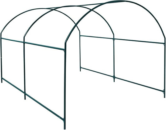 Greenhouse Replacement Frame for Outdoor Larger Hot Garden House , Support Arch Frame Climbing Plants/Flowers/Vegetables (10' X7'X6', Frame)