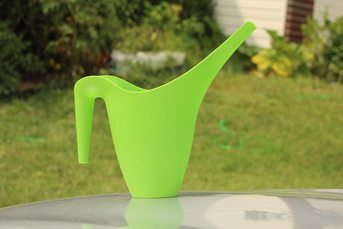 Ashman Set of 12 Watering Can, Indoor and Outdoor Use, Assorted Colors which Include Red, Green, Yellow, 2 Liter Capacity, 12 Pack