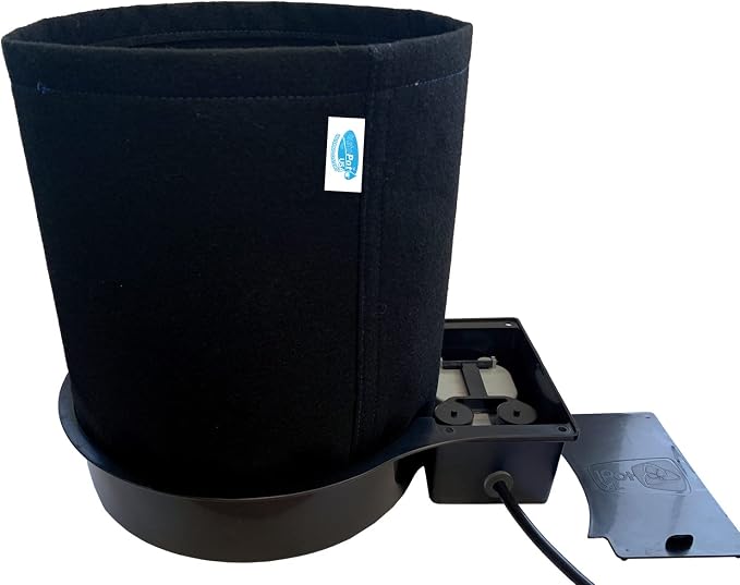 AutoPot 24 Pot GeoPot System 5 Gallon Fabric Pots - Self-Watering, Gravity-Fed Hydroponic System (24Pot with 105 gal PRO Flexi Tank) Indoor, Black