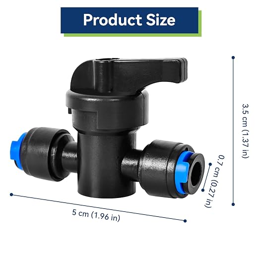 20 Pack 1/4" Drip Irrigation Shut Off Valve, Quick Connect Universal Drip Irrigation Tubing Coupling Valve, Connector Locking Fitting for Sprinkler or Drip Irrigation System Parts & Connectors