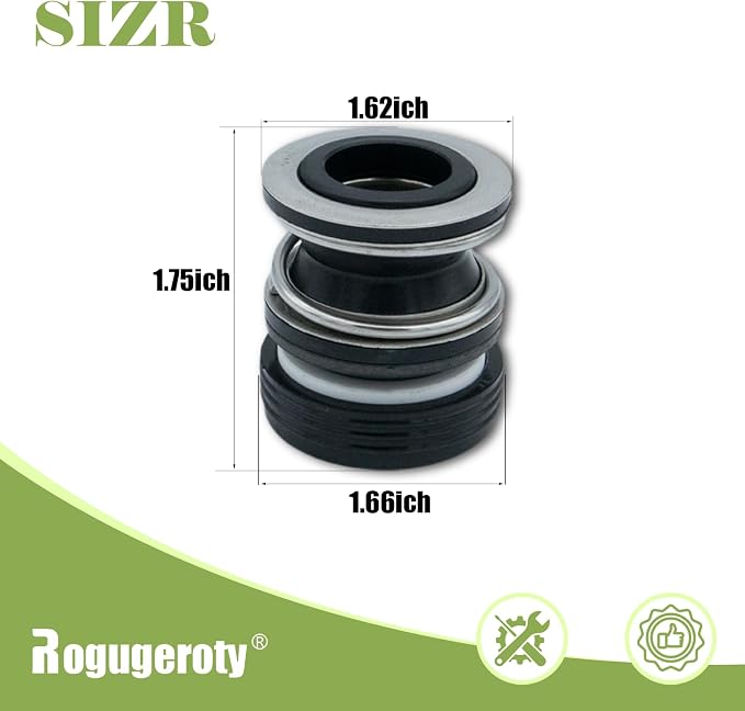 PS-200 5/8" Shaft Seal for Swimming Pool/Spa Pump AS-200 92500150 SPX2700SA (Two PS-200)