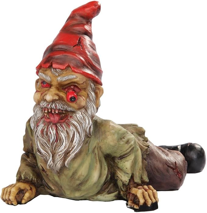 PTC 7 Inch Resin Scary Crawling Zombie Garden Gnome Décor Figurine