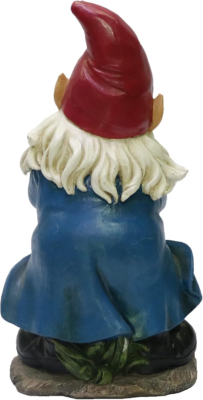 Nature's Mark Rock n Roll Gnome in a Band Singing Resin Statue Figurine Home Garden Decorative Accent Décor (10" H)