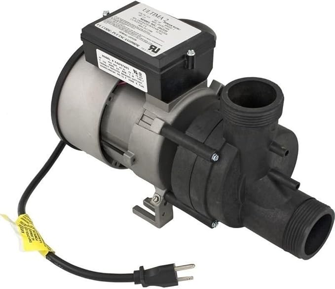 Vico Products by Balboa Pump: 1.0Hp 115V 60Hz 1-Speed with Air Switch and Cord Power Wow