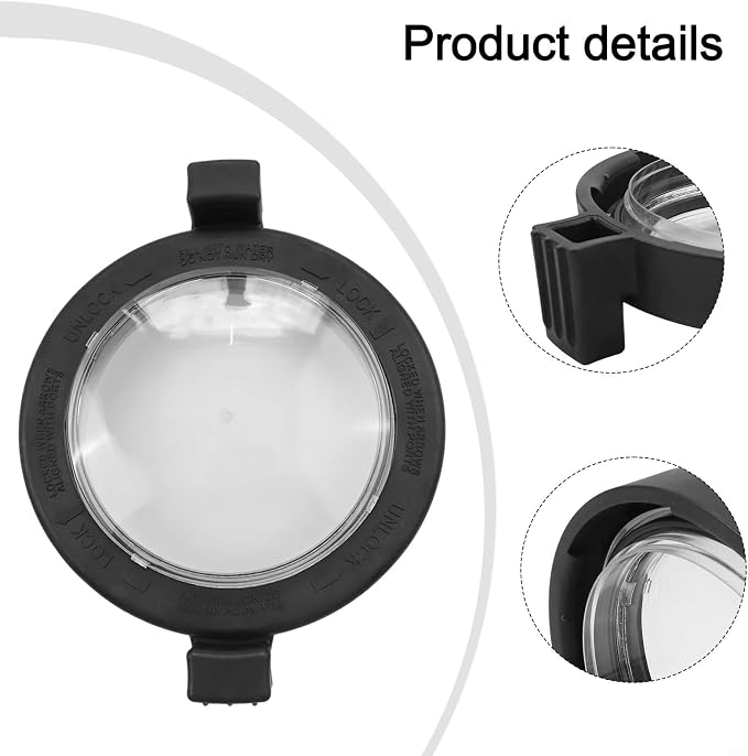 for Jandy A0577900 Pump Lid Assembly for Zodiac Pool Spa Pumps, Plastic Cover with Secure Locking Ring System