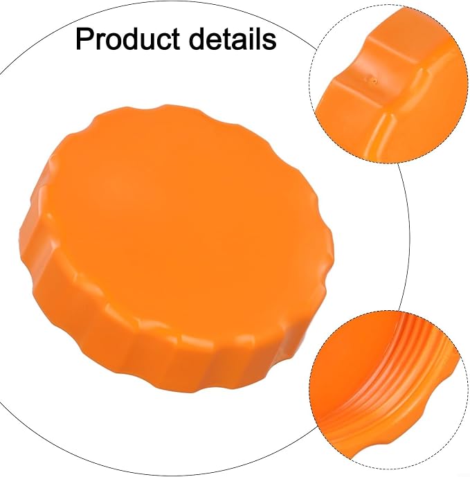 Pool Drain Valve Cap, Orange P03830 Sand Pump Drain Cover for Sand Filter, Sand Filter Pumps Replacement Parts, 65 * 18mm