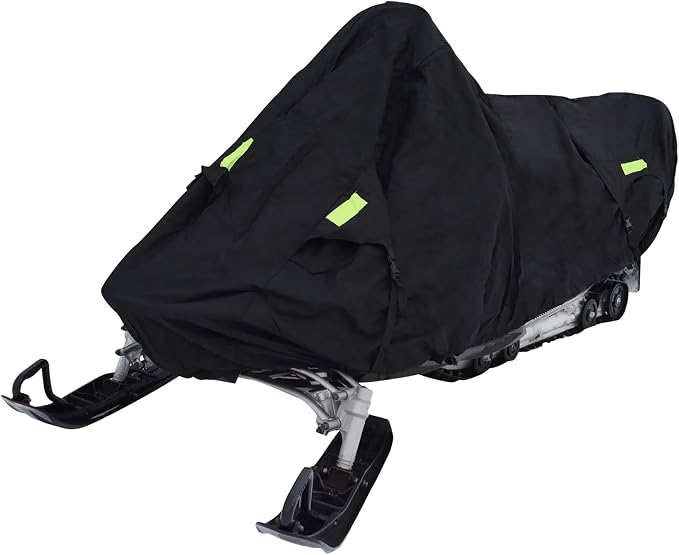 Budge Sportsman Trailerable Snowmobile Cover, Heavy-Duty Waterproof Polyester, Fits Snowmobiles up to 115" L x 51" W x 48" H, Black