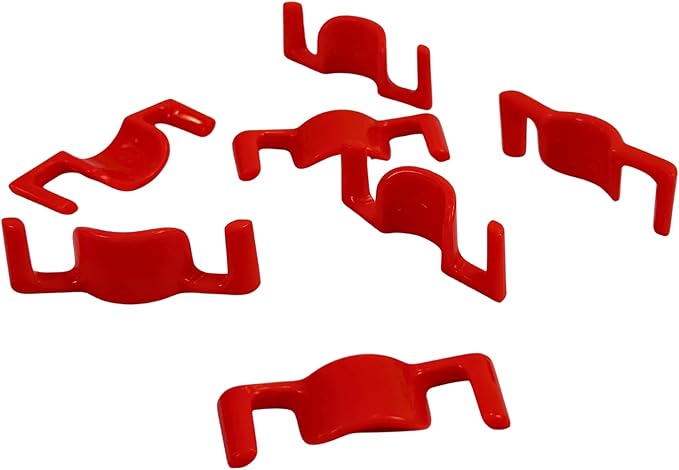BudClips for Optimal Plant Growth | Universal Size LST Clips | Durable Plant Support Clips to Bend or Interlock Stems for Abundant Harvest | Gardening at Any Growth Stage (Red, 20pk)