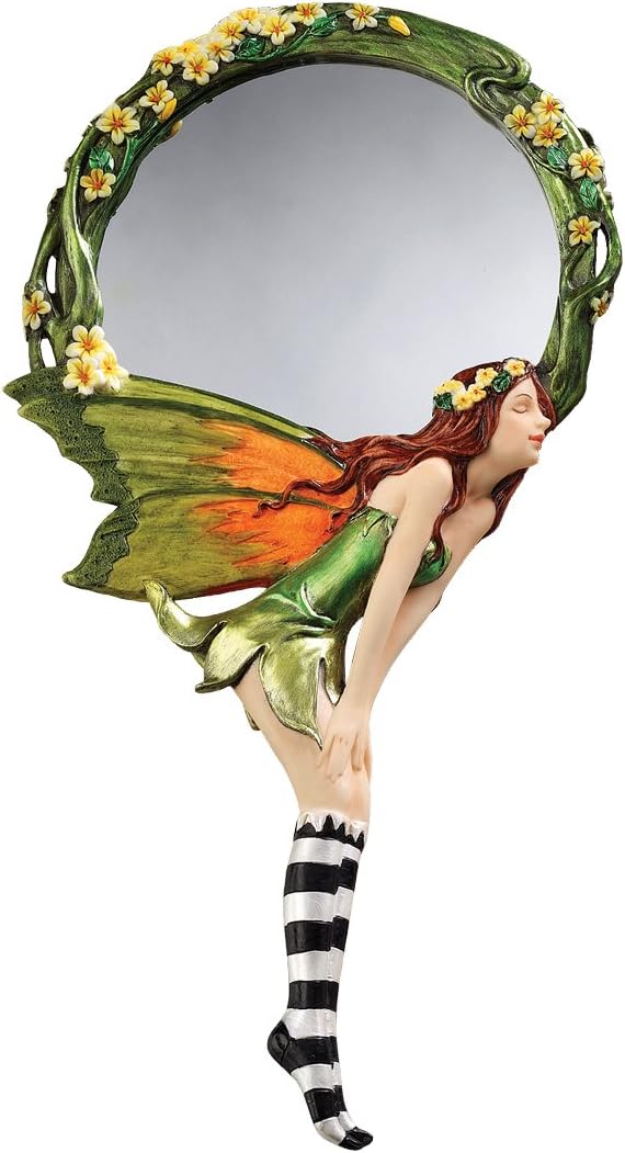 Design Toscano QS329053 Lochloy House Fairy Hand Mirror,Full Color