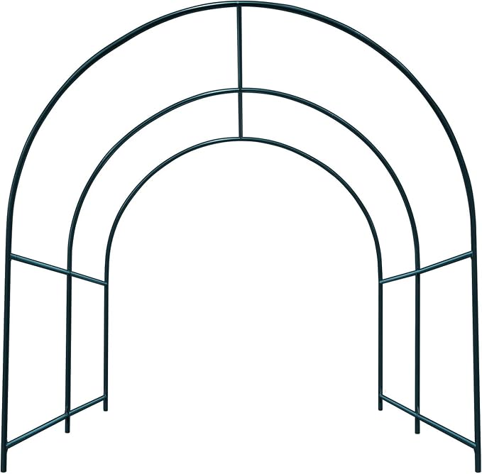 YardGrow Greenhouse Frames for Larger Hot Garden House Support Arch Frame Climbing Plants/Flowers/Vegetables Outdoor (8.2x7x7.2 FT)