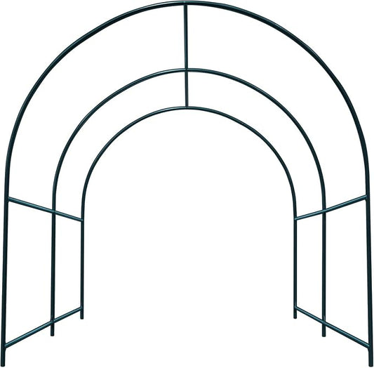 YardGrow Greenhouse Frames for Larger Hot Garden House Support Arch Frame Climbing Plants/Flowers/Vegetables Outdoor (8.2x7x7.2 FT)