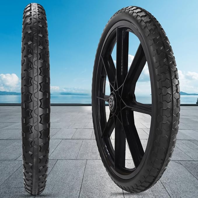 20x1.95" Replacement Flat-Free Tire for Wheelbarrow Wheel Carts,Big Wheel Utility Carts