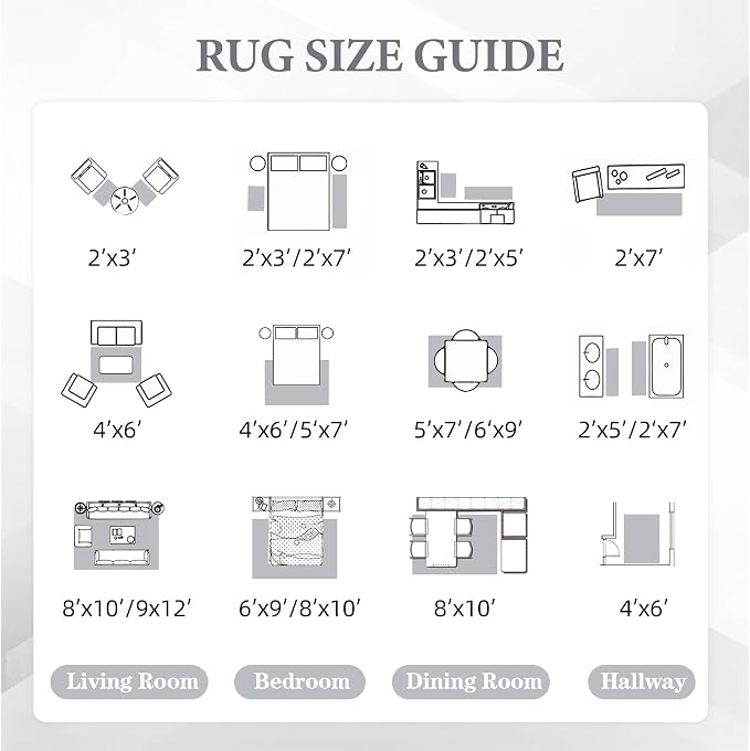 Area Rug for Living Room 6x9: Large Washable Boho Moroccan Rugs Geometric Neutral Rug, Non-Slip Foldable Morden Farmhouse Indoor Floor Carpet for Bedroom Dining Table Home (Moroccan Grey, 6'x9')