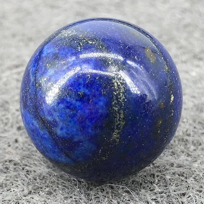1.97-2.36inch/5-6cm Natural Lapis Lazuli Crystal Sphere with Stand, Hand Polished Divination Stone Ball, Reiki Healing Gemstone Sphere, Home Desktop Decor Ornament, Collectible Gift