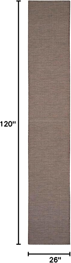 Nourison Home Positano Natural 2'2" x 10' Area Rug - Easy Clean, Non Shedding, Bed Room, Living Room, Dining Room, Kitchen (10' Runner)