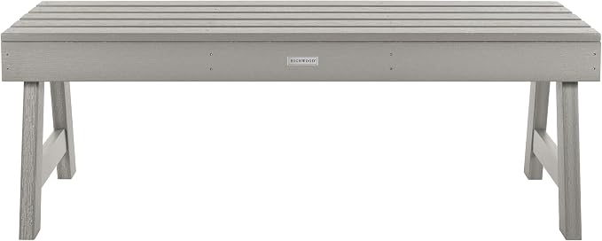 Highwood Weatherly Picnic Bench, 4ft, Harbor Gray