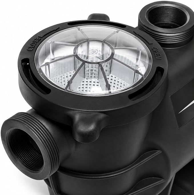 XtremepowerUS 1.5HP High Flow Variable Speed Pool Pump Intelligent Control Panel Swimming Pool Pump Inground with 2" Inch Fitting Adapter Slip-On Set, 230V