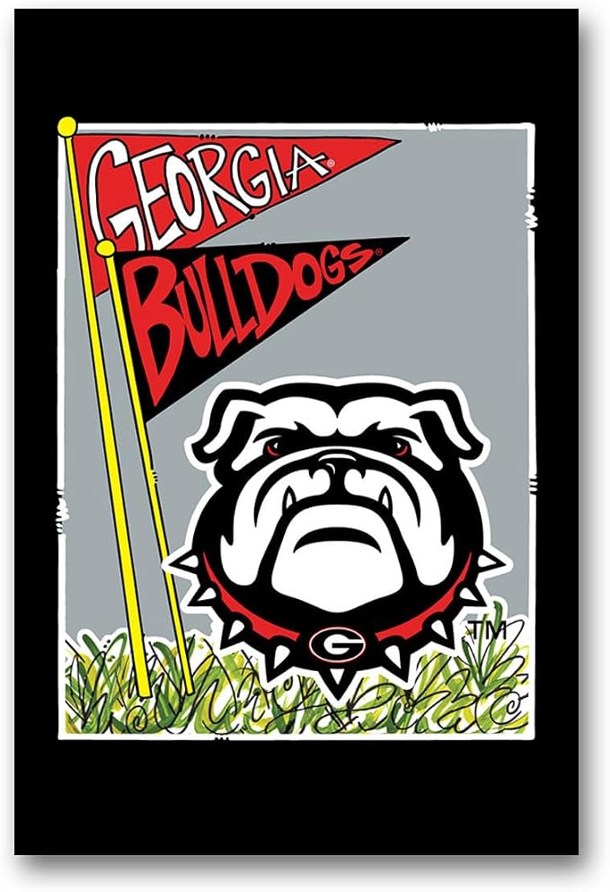 Collegiate Garden Flag Georgia Bulldogs (UGA Mascot)