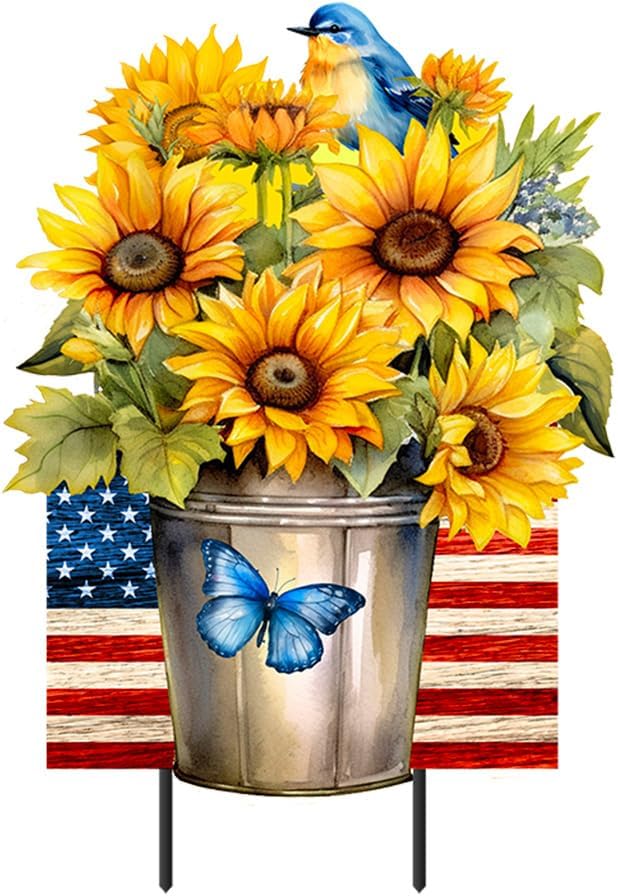 Briarwood Lane Summer Metal Art 27x15 American Country for Summer Metal Art