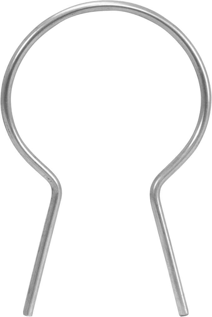 YARDGARD – 1 5/8 Inch Wire Tie Fasteners – Heavy Duty 11 Gauge Galvanized Steel – For Chain Link Fence Line Posts | Wire Fence | T‑Post Installation | Power Drill EZ Twist Tool Use