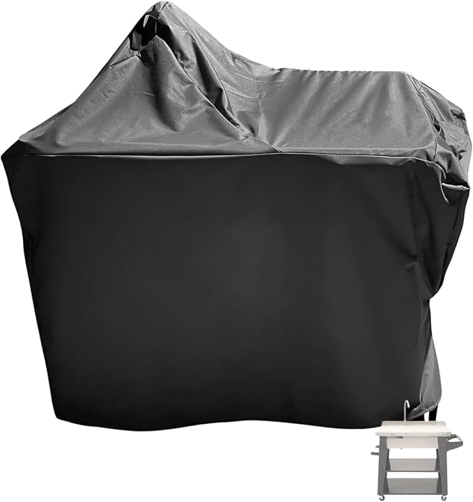 Outdoor Sink Cover for Cuisinart Outdoor CGWM-090 and CGWM-094 Prep Table, Waterproof Sink Station Cover Dustproof Prep Table Station Covers for Grill Black - 48"L×24"W×48"H, Black