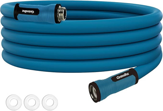 Garden Hose 12ft, Made of TPE(BetterThan PVC), Lightweight but Durable Water Hose with Ergonomic Swivel Fittings, Drinking Water Safe Material