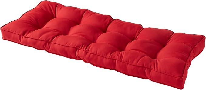 Outdoor 51 x 18-inch Sunbrella Bench Cushion, Canvas Jockey Red