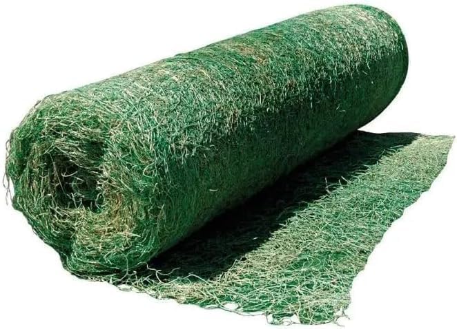 Farm Plastic Supply - American Excelsior QuickGrass Pro - 4' x 112.5' - Green Erosion Control Blanket Landscape Roll, Erosion Control Blanket, Slope Stabilization, Erosion Control