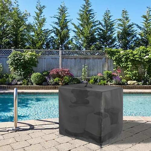 Sand Filter Pump Cover for Int-ex Pool Sand Filter Pump,420D Oxford Fabric,Sand Filter Pump Outdoor Waterproof Protection Cover for A bove Ground Pools Pump
