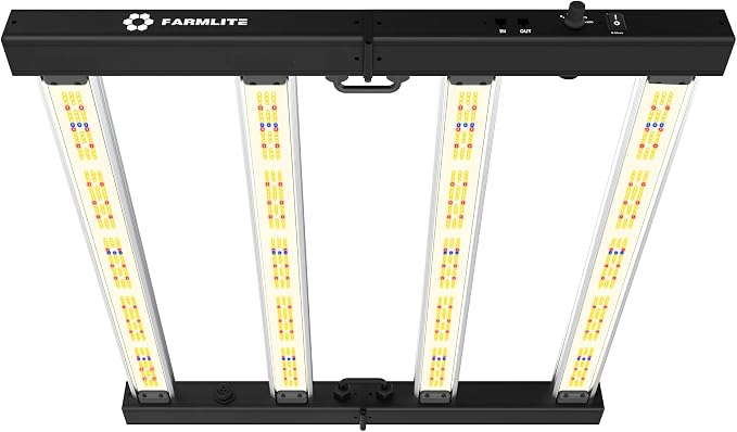 FARMLITE LED Grow Lights for Indoor Plants Full Spectrum Growing Light Bar Plant Hanging Growing Lamps Seedling Daisy Chain Dimmable Board 4x4ft Coverage (260watts)