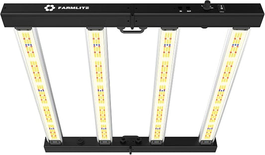 FARMLITE LED Grow Lights for Indoor Plants Full Spectrum Growing Light Bar Plant Hanging Growing Lamps Seedling Daisy Chain Dimmable Board 4x4ft Coverage (260watts)