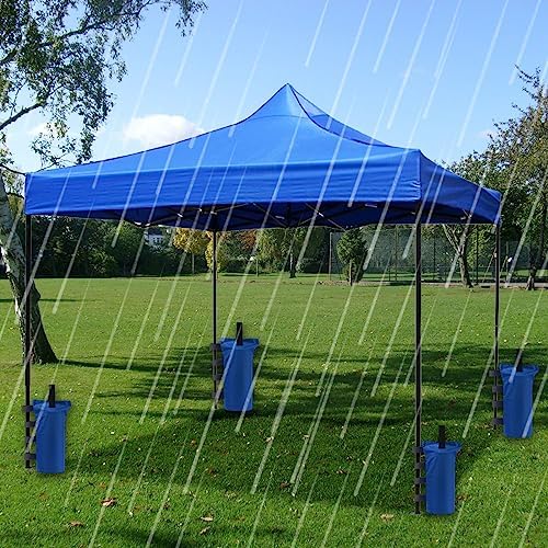 Joramoy Heavy Duty Canopy Weight SandBags(150LBS) 4 Pcs, Blue(Without Sand) - Image 6