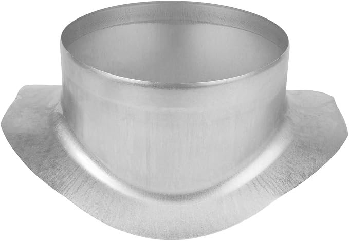 Repa Market Round 90 Degree Splitter for 12” Duct - 8" Outlet Branch Connector - Galvanized Steel Saddle Takeoff, Heavy Duty Supply/Exhaust Air Ventilation Duct Work Collar, Range Hood Duct Adapter