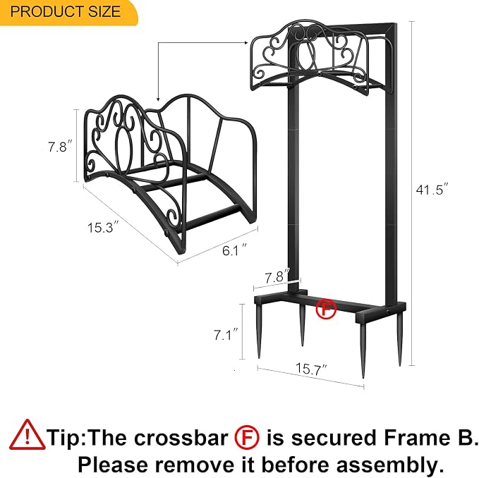 2-Pack Freestanding Hose Holder - Upgraded Heavy Duty Butterfly-Style Hose Hanger, Sturdy Hose Stand for Lawn & Yard Storage, Black