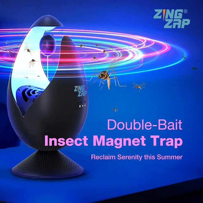 Mosquito Trap & Lure Refill Pak, 5 Olfactory Lure Capsules & 5 Trap Plates for ZingZap Indoor Mosquito Trap Magic Magnet Double-Bait, 2X More Effectively Flying Insect Trap for Mosquitoes & Gnats