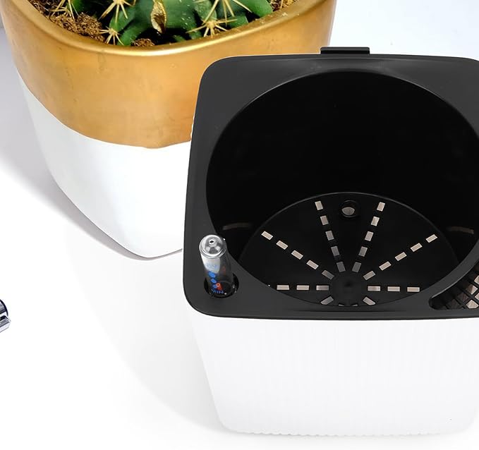 DOITOOL 4 Pcs Water Level Indicator for Plants, 9" Flower Pot Soil Moisture Water Shortage Reminder Gauge Display Indicator for Indoor Outdoor Plants, Home Garden Use