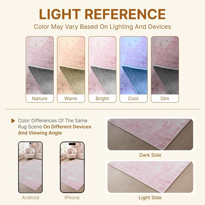 9x12 Area Rugs Washable Modern Abstract Living Room Bedroom Rug | Non Slip Soft Carpets Indoor Floor Stain Resistant Large Carpet for Bedroom Dining Room Farmhouse Nursery Home Office