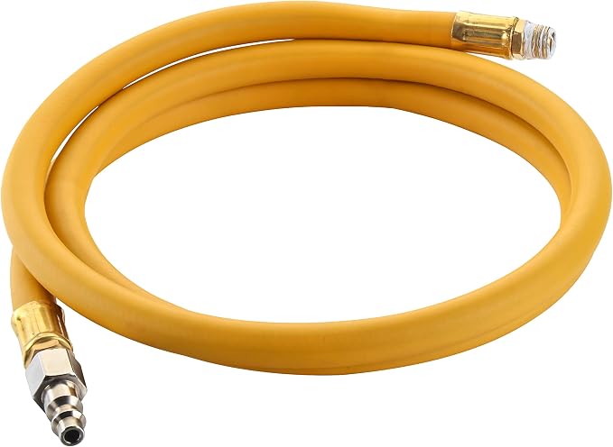 AIRZILLA Steel Retractable Air Hose Reel 3/8" Inch x 50' Feet Hybrid Polymer Hose, Heavy Duty Air Hose Reel included Auto Rewind Reel | Quick Air Coupler | Heavy Duty Steel Frame