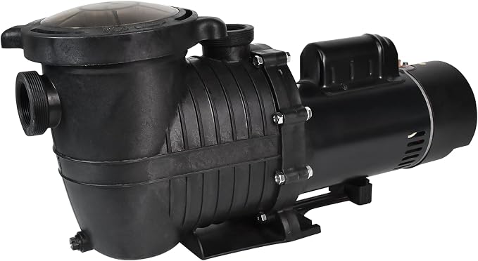 iMeshbean 1.5HP/2HP In Ground Swimming Pool Pump Motor with Strainer above In Ground 115-230v (2 HP (with NPT Connector))