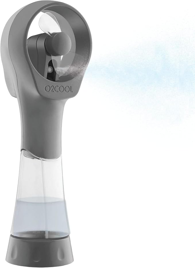 O2COOL Elite Water Misting Fan, Grey
