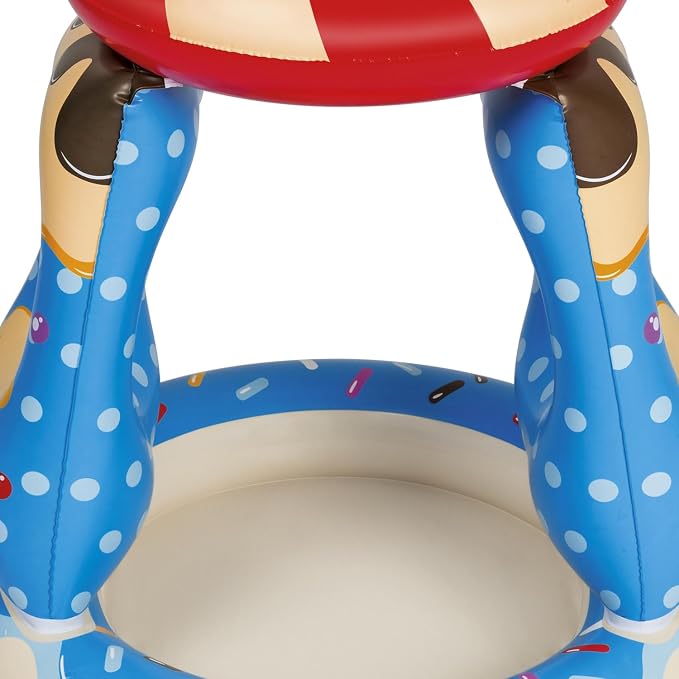 Bestway: H2OGO! Candyville Playtime Pool - 36 x 36 Inflatable Baby Mini Splash Pool, UV Protection Sunshade, Candy Inspired Design, Toddler & Kids 2+