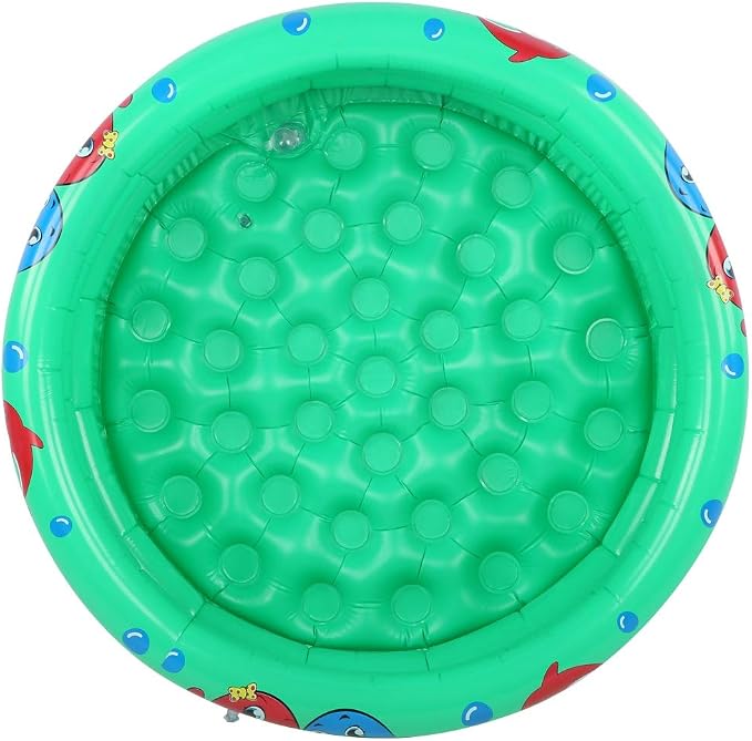 Sturdy Round Inflatable Baby Toddlers Swimming Pool with Good Materials Portable Inflatable Children Little Green Pool for Kids(Green 90cm) Children's Swimming Series