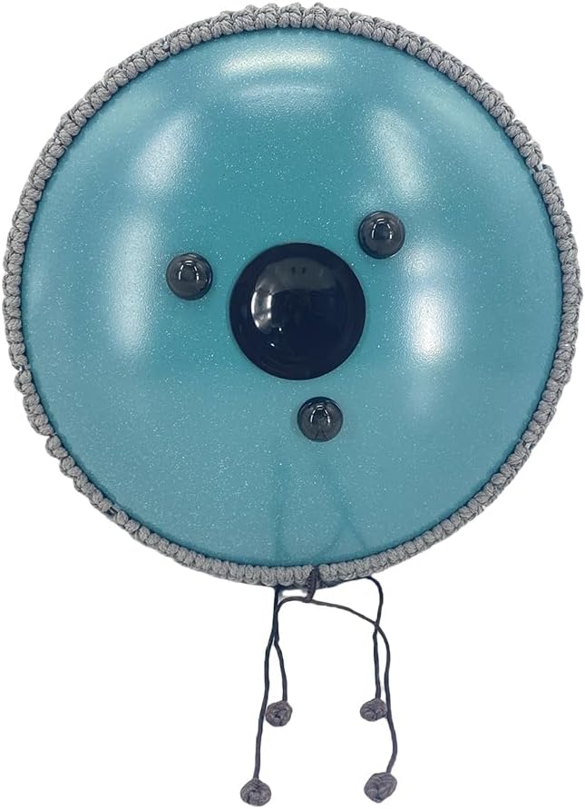 Rain Drum for Outside Garden,13 Inches 15 Notes Steel Tongue Drum with Mallets & Carry Bag Musical Instrument for Adults D Major