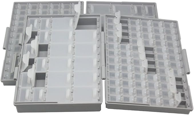 2 Aidetek BOXALL96 96 lids Enclosure SMD SMT Surface Mount Components Parts Box